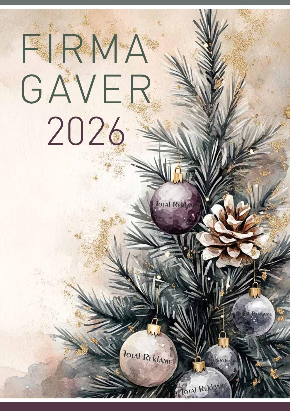 Forsiden af Total Reklames julekatalog 2026